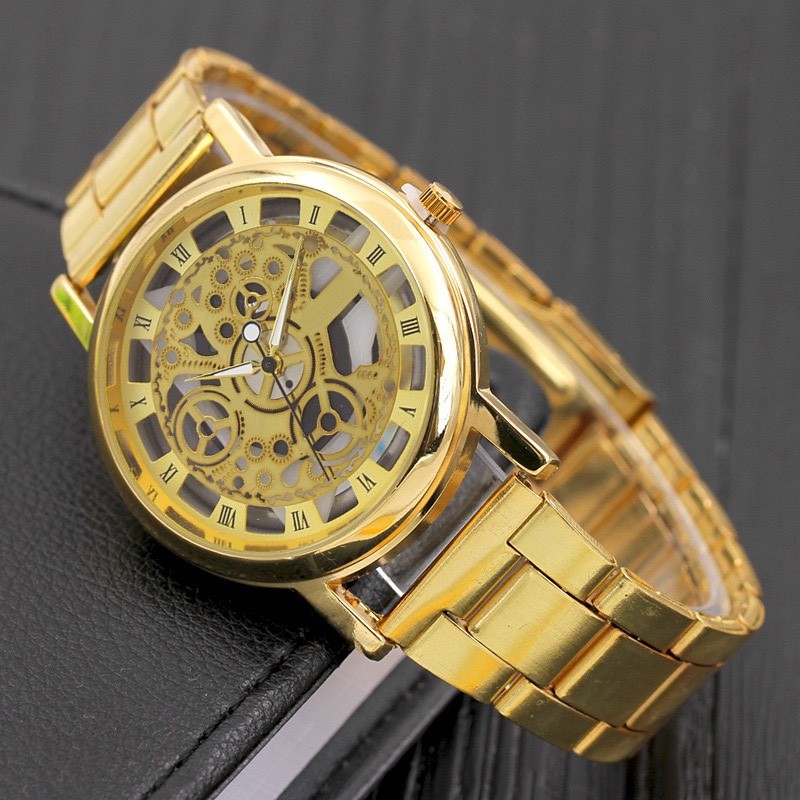 MCY KCY UNISEX STAINLESS STEEL NON-TANISH LUXURY TRANSPARENT WATCH