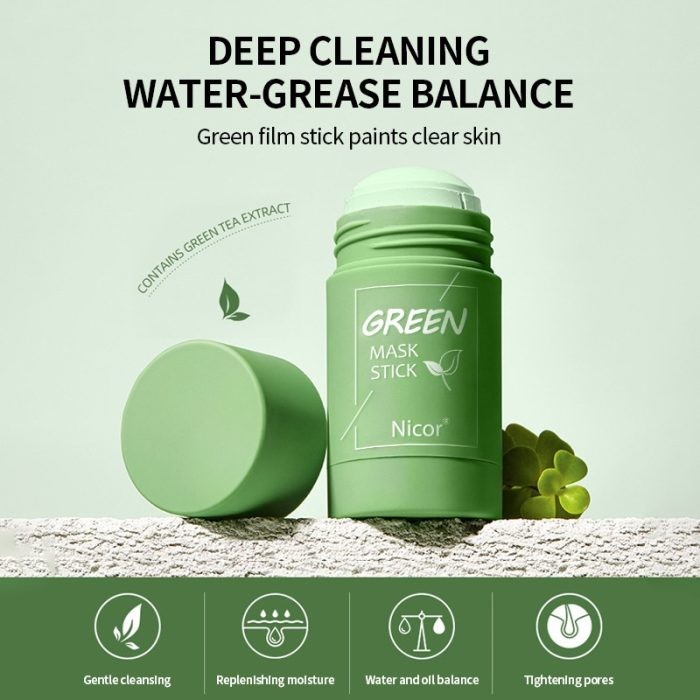 DEEP CLEANSING ANTI ACNE FACIAL GREEN MASK (GREEN STICK MASK)